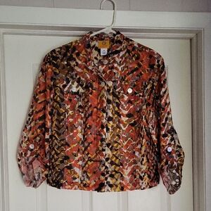 Ruby Rd. Women's Top/jacket in Earthy Tones